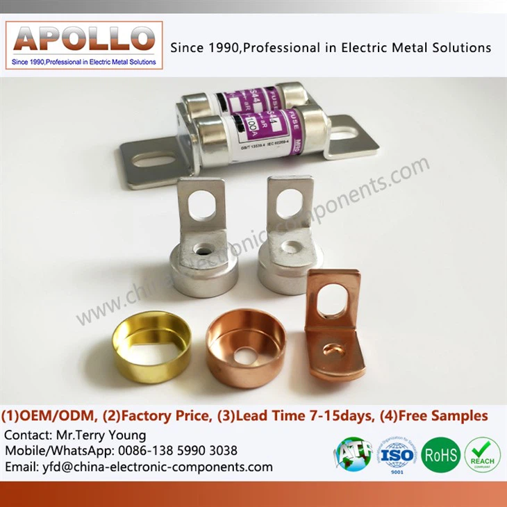 Copper Metal End Cap and Fuse Link Contact