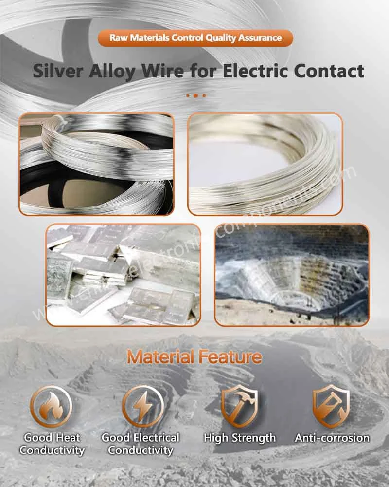 Silver Alloy Raw Material for contact welding Silver Alloy Raw Material for contact welding