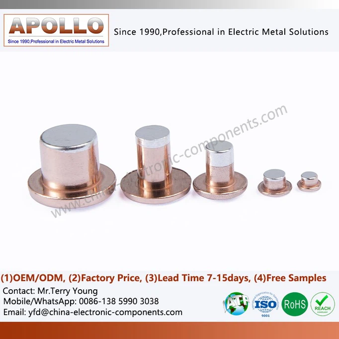 Trimetal Contact Rivets Trimetal Contact Rivets